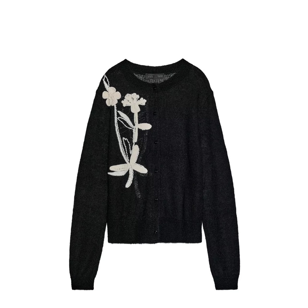 Zara floral cardigan